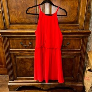 NWT By & By Vibrant Red Sleeveless Dress XL